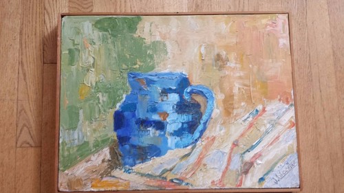 Jeffrey blondes framed oil - jeffrey,
